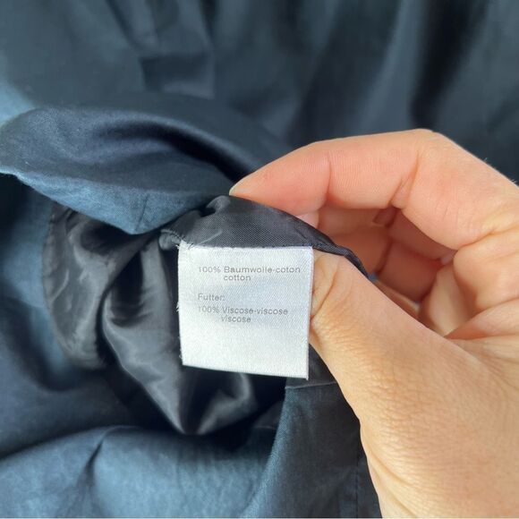 Akris Punto Navy Cotton Mini Skirt size 8 - Picture 7 of 9